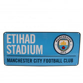 Manchester City plaat blauw 40 x 18 cm